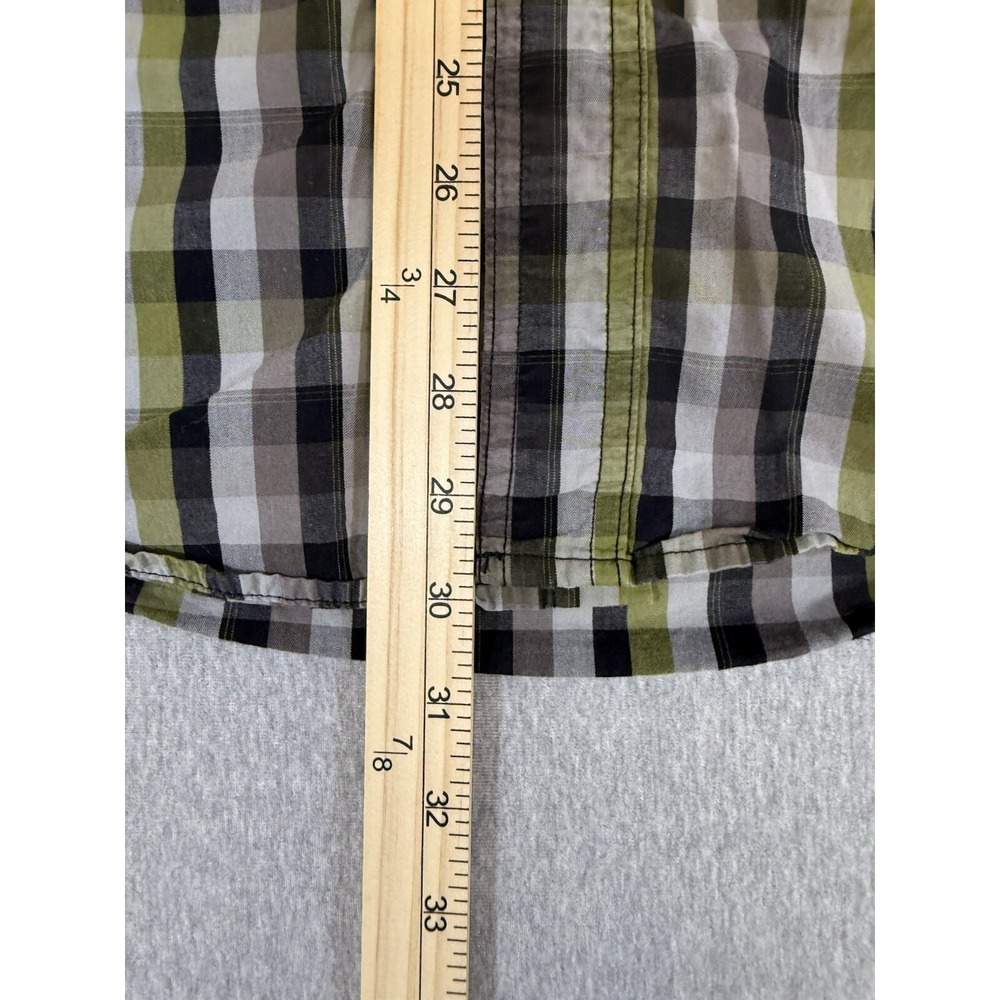 Carhartt Shirt Mens Large Black Yellow Cotton Relaxed Fit Button Long Sleeves Lg - Picture 14 of 16